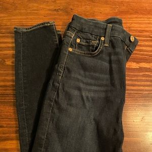 7 For All Mankind High Waisted Skinny Ankle Jeans